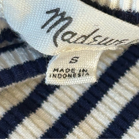 💕 Madewell Navy and White Striped dress S - Picture 11 of 12